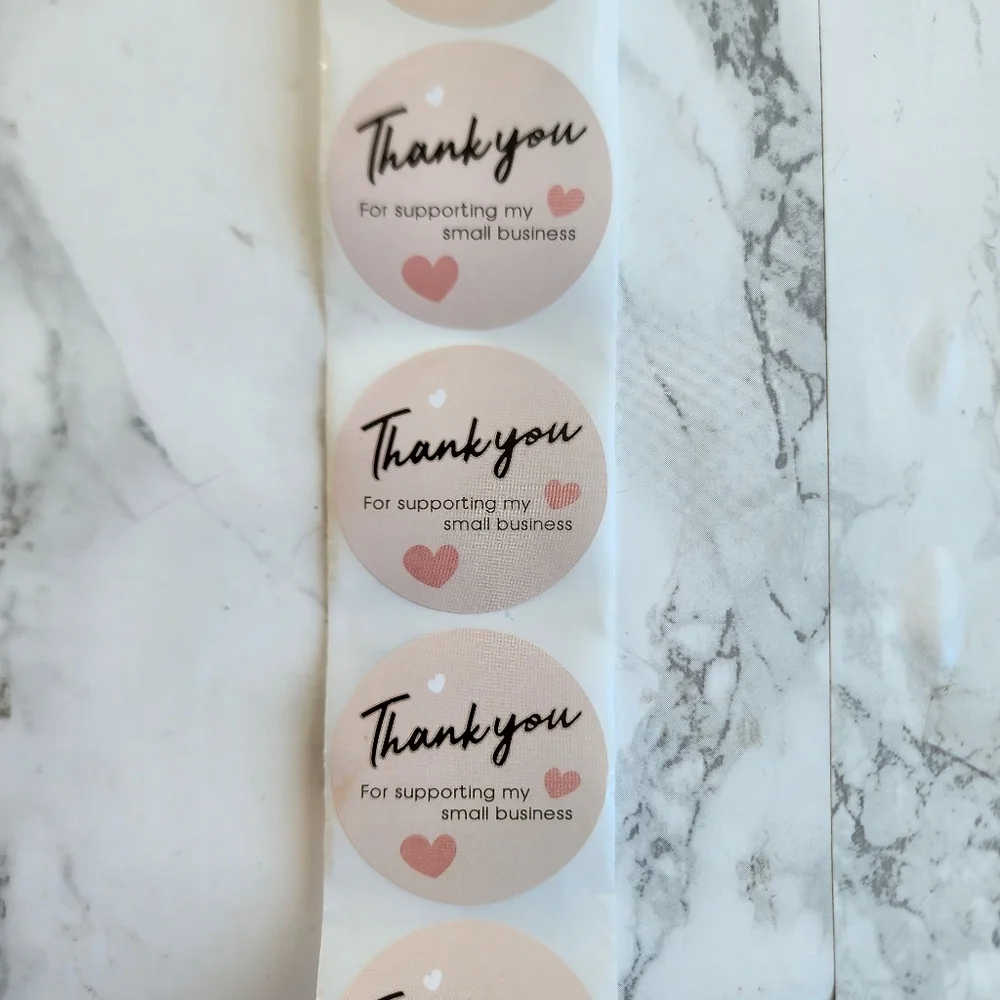 300 Pc Thank you Cards and Stickers